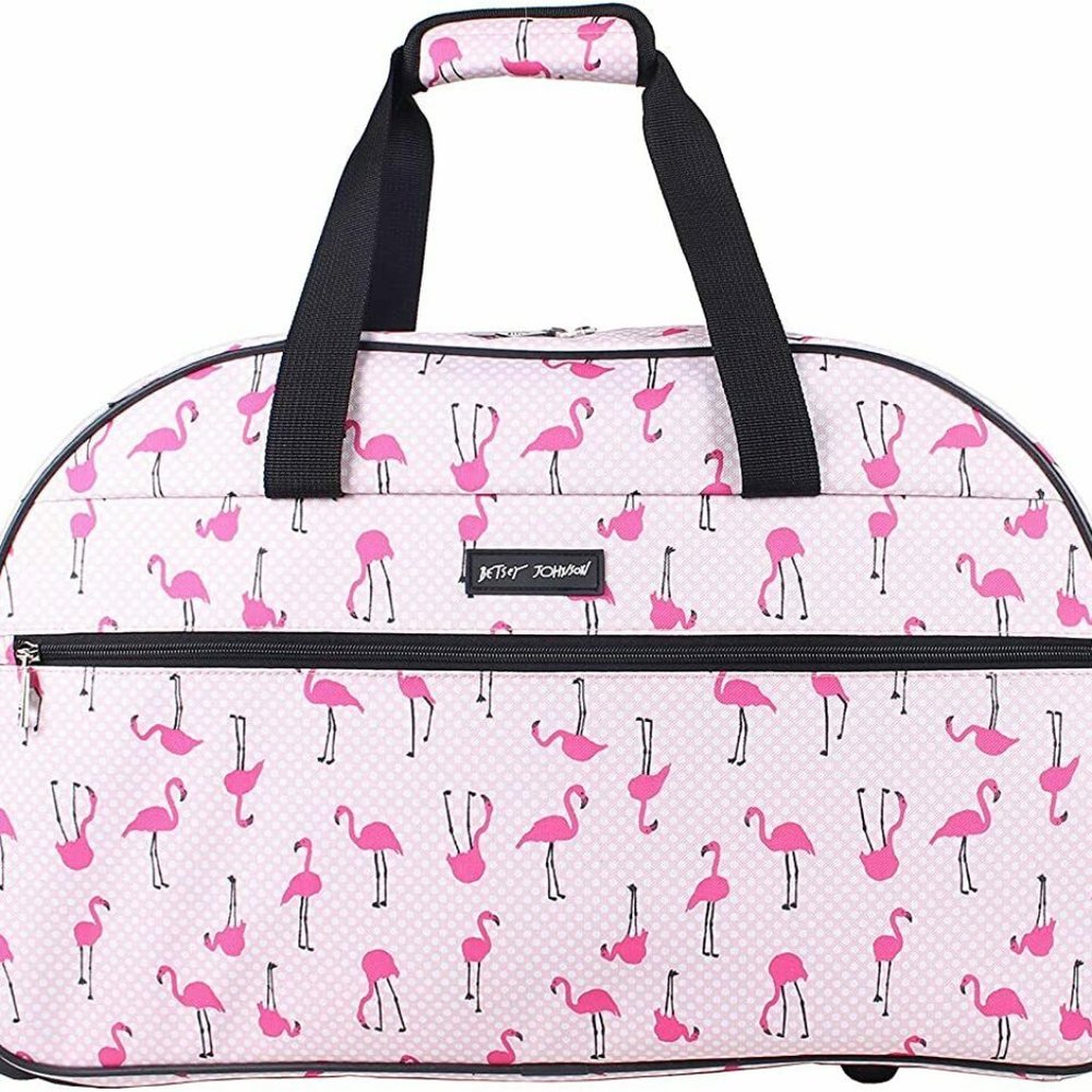 Betsey Johnson Flamingo Roller Carry-on Bag